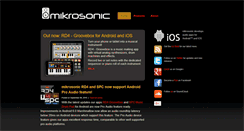 Desktop Screenshot of mikrosonic.com